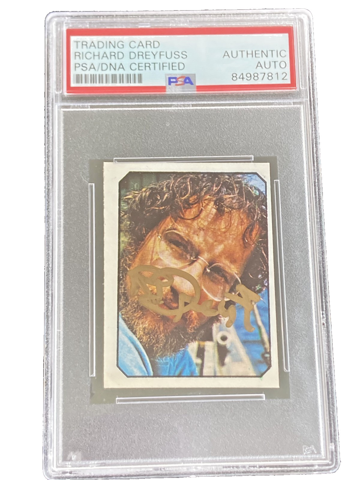 1976 Ediciones Este Fans RICHARD DREYFUSS Signed 1st JAWS Card PSA AUTO (pop:1)