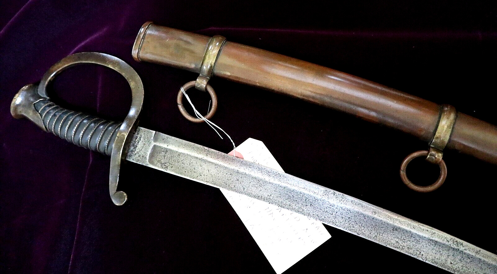 CIVIL WAR COFEDERATE THOMAS GRISWOLD NEW ORLEANS ARTILLERY SWORD SIGNED