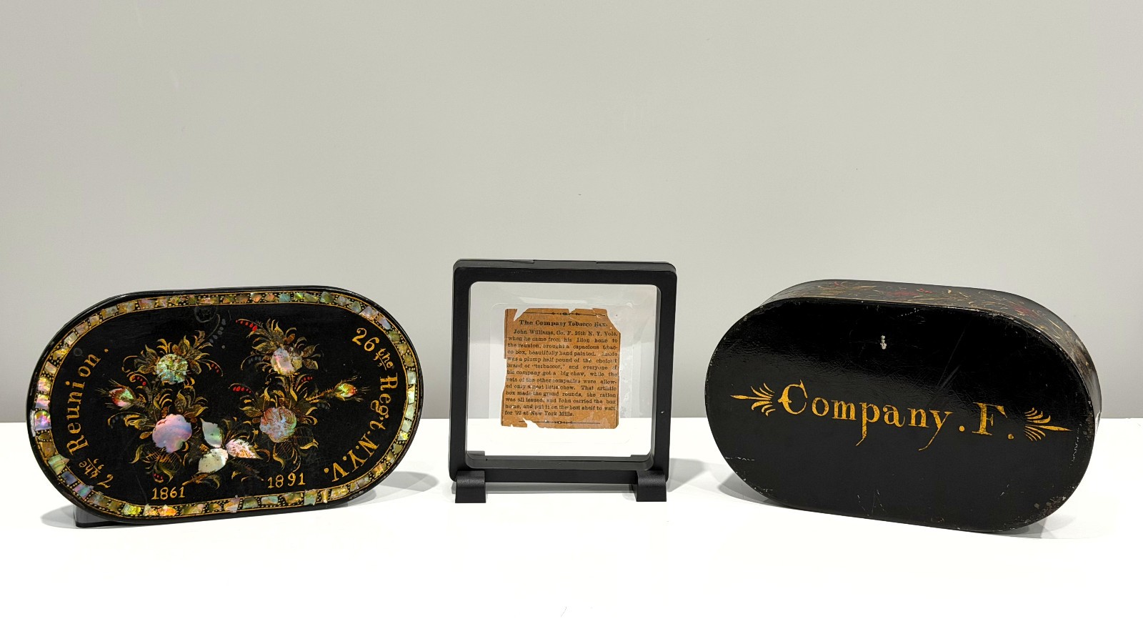 Civil War G.A.R. Tobacco Box - 26th New York Volunteer Infantry Regt. Company F