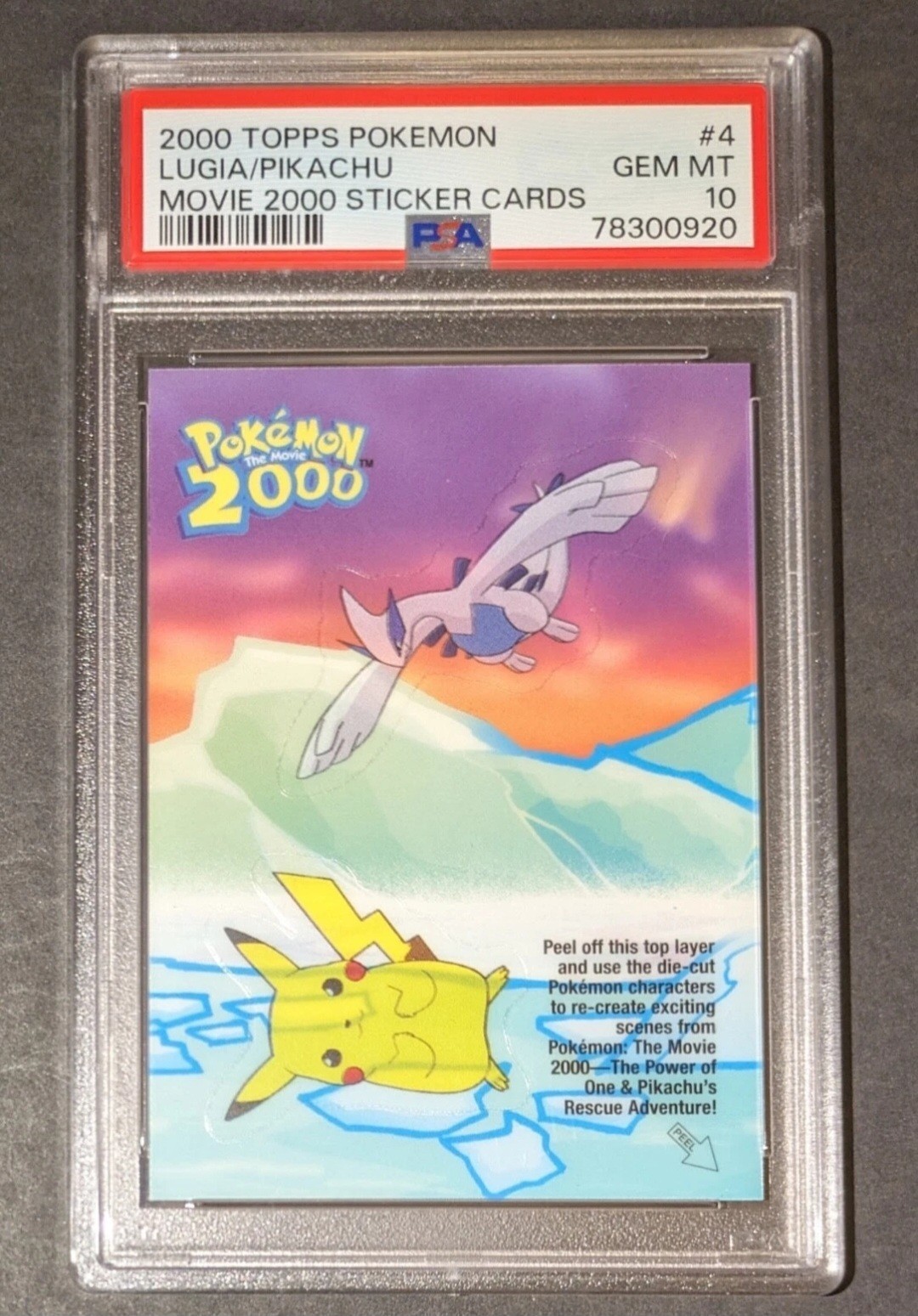 POP 4, 2000 Topps Pokemon, Pikachu and Lugia POP 4, 2000 Topps Pokemon, Pikachu and Lugia