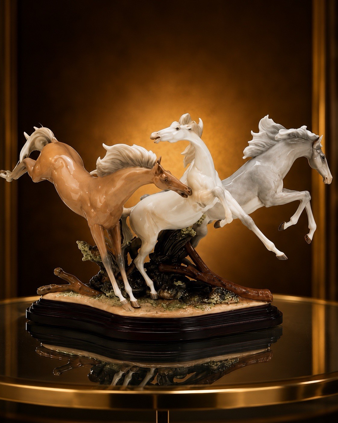 LLADRO “Born Free” #1420 Retired 2023 Large Horse Sculpture w/Base – Rare 26.75”