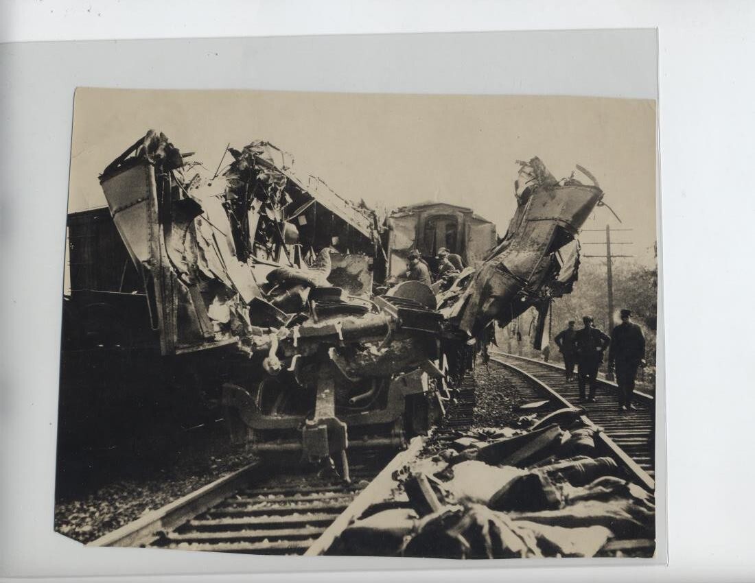 BLAIRSVILLE PA ORIGINAL PHOTO TRAIN WRECK VINTAGE 8 1/2 X 6 3 INCH RAILROAD 1926 BLAIRSVILLE PA ORIGINAL PHOTO TRAIN WRECK VINTAGE 8 1/2 X 6 3 INCH RAILROAD 1926