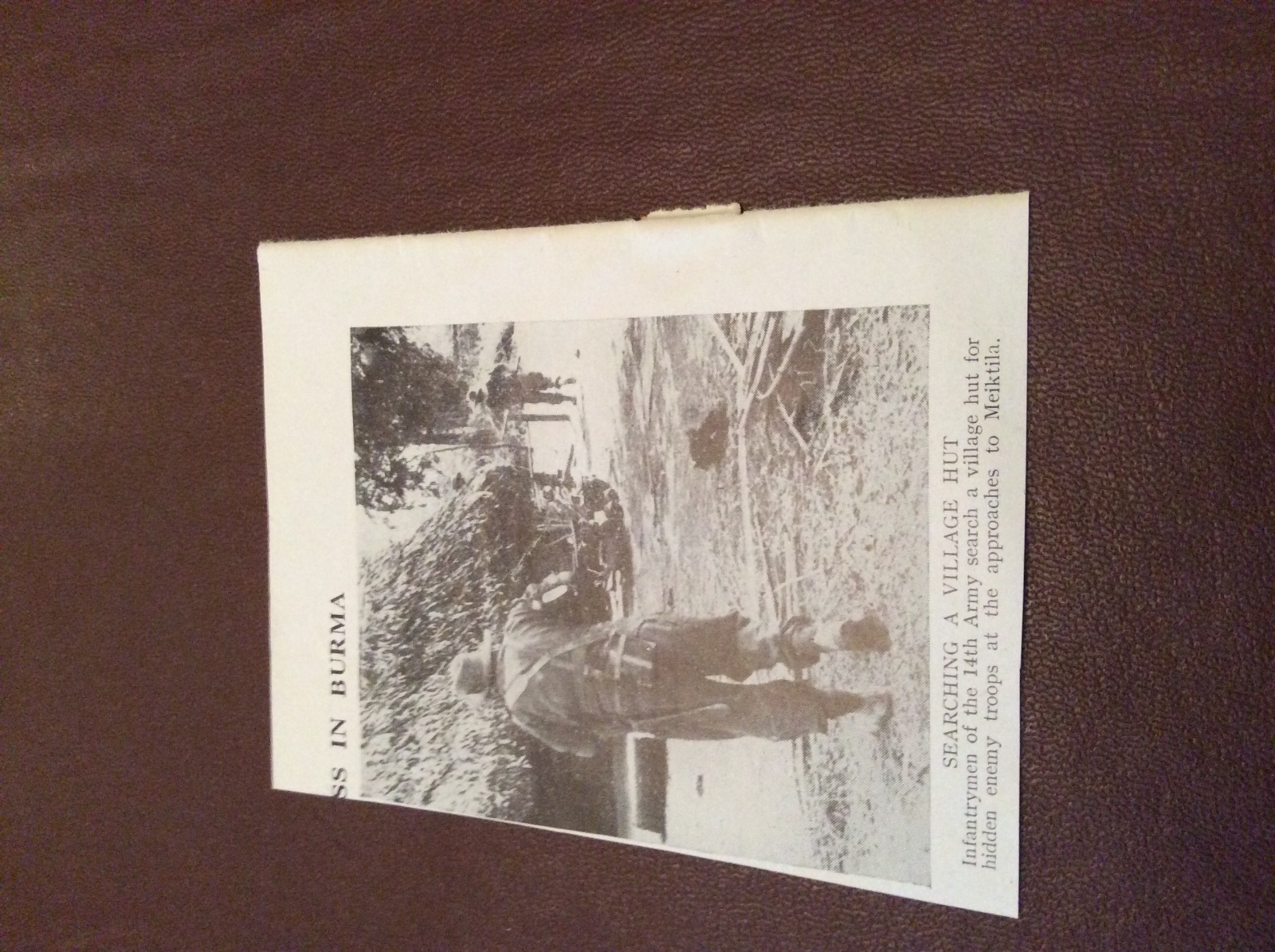 M12d ephemera ww2 1940s picture 14th army search huts meiktila M12d ephemera ww2 1940s picture 14th army search huts meiktila