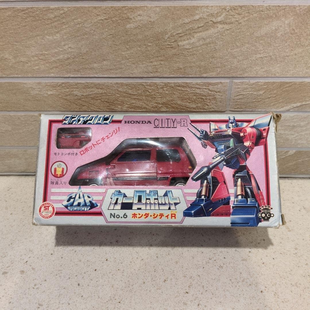 Takara Diaclone Car Robot Honda City R Transformers Figure W/BOX F/S FEDEX 2 