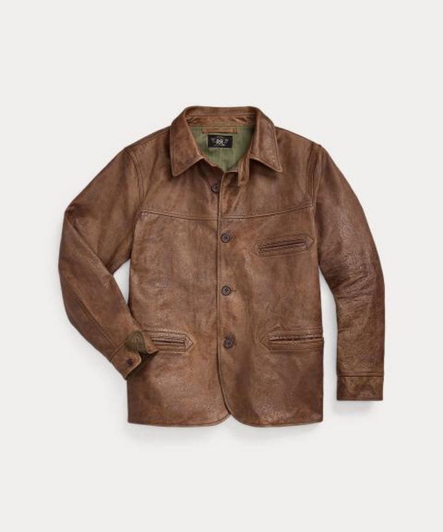 RRL Car Coat Cowhide Men Rare Ralph Lauren Model Limited Edition VHTF Pre-owned RRL Car Coat Cowhide Men Rare Ralph Lauren Model Limited Edition VHTF Pre-owned