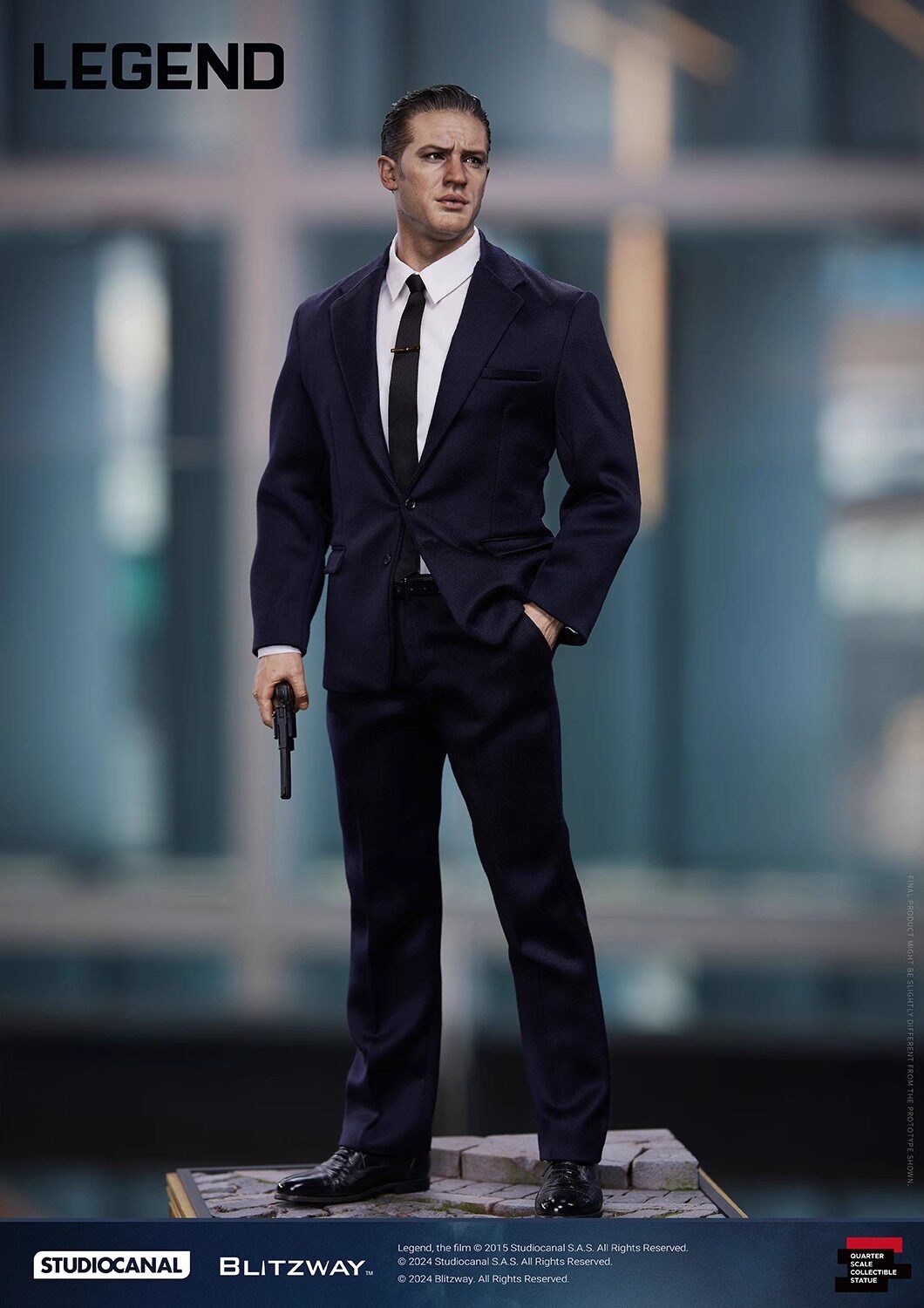 Blitzway BW-SS-22201 Legend 1/4 Scale Tom Hardy As Reggie Kray GK Model Statue Blitzway BW-SS-22201 Legend 1/4 Scale Tom Hardy As Reggie Kray GK Model Statue