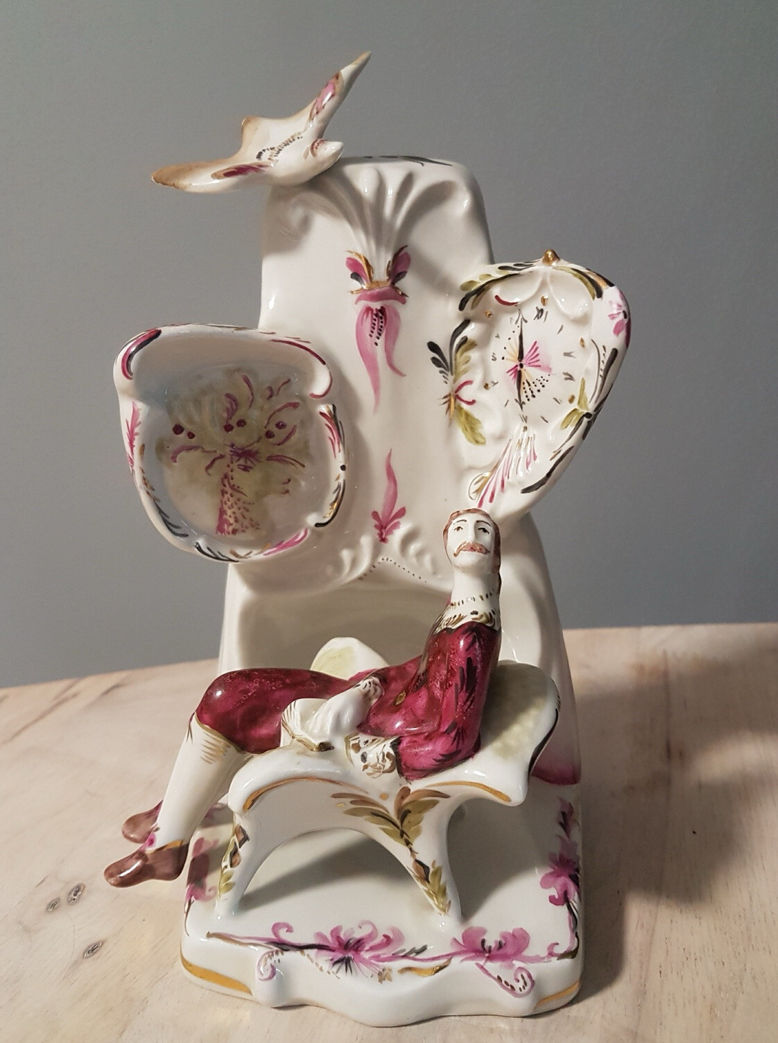 RARE Porcelain figurine Baron Munchausen Gorodnitsa USSR RARE Porcelain figurine Baron Munchausen Gorodnitsa USSR