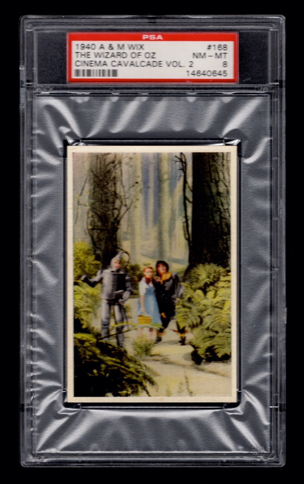 PSA 8 THE WIZARD OF OZ with JUDY GARLAND 1940 Wix Card #168 HIGHEST EVER GRADED PSA 8 THE WIZARD OF OZ with JUDY GARLAND 1940 Wix Card #168 HIGHEST EVER GRADED