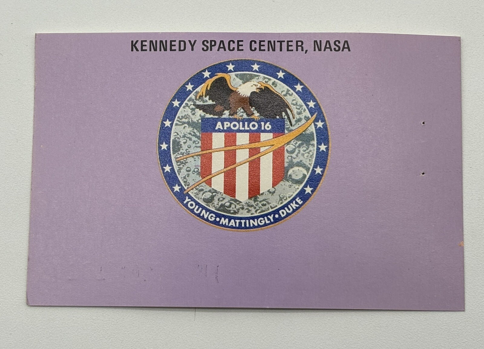 1972 Ticket Pass APOLLO 16 NASA ISSUED LAUNCH VIEWING BADGE Moon Landing 1972 Ticket Pass APOLLO 16 NASA ISSUED LAUNCH VIEWING BADGE Moon Landing