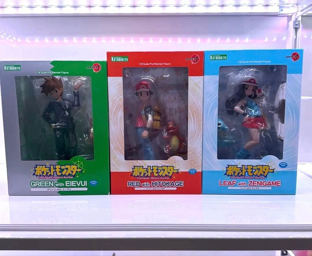 Pokemon Kotobukiya ARTFX J Leaf Green Red Figure