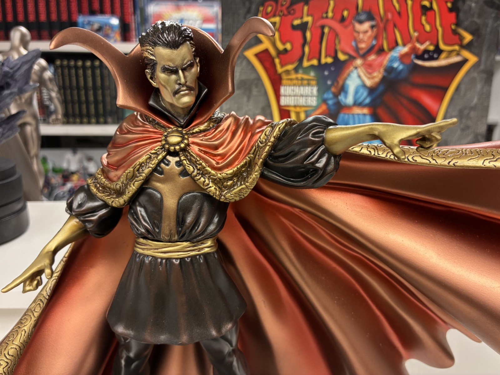Bowen Designs FAUX BRONZE DR. STRANGE statue #1 OF 2 PROTOTYPE SIGNED
