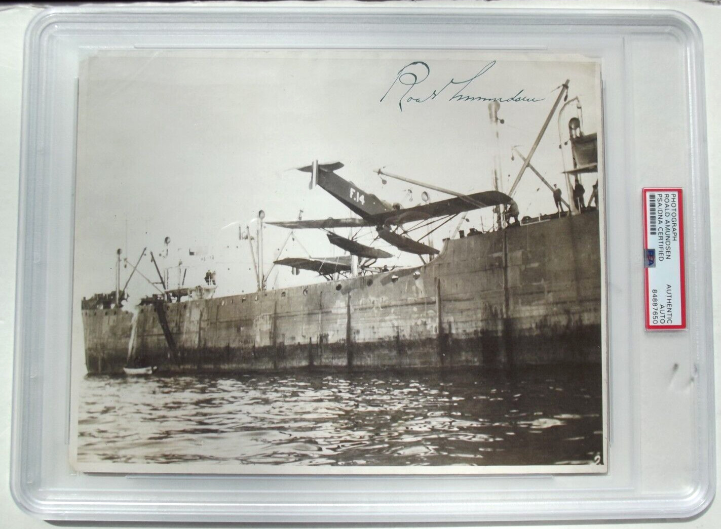 Roald Amundsen 1st Explorer South Pole Signed Photo Disappeared 1928 PSA ''Rare'