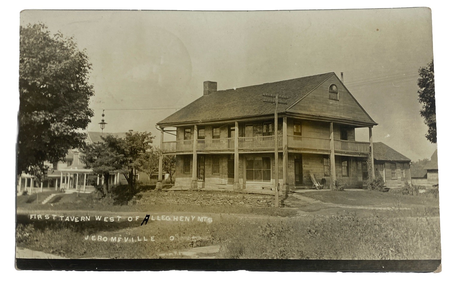 1st Tavern W of Allegheny Mts~ Jeromesville Ohio~ Antique 1900s RPPC Postcard 1st Tavern W of Allegheny Mts~ Jeromesville Ohio~ Antique 1900s RPPC Postcard