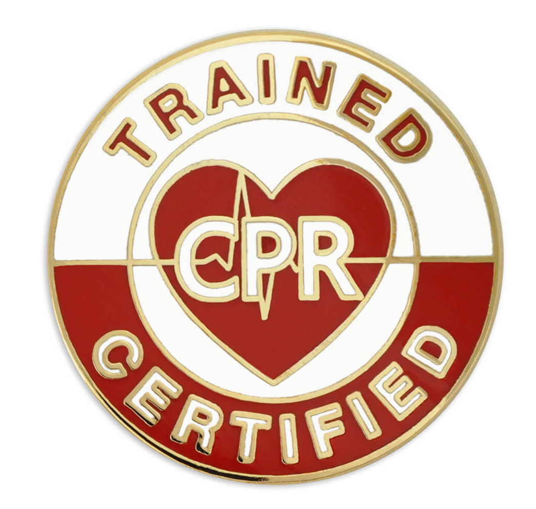 CPR CERTIFIED LAPEL PIN