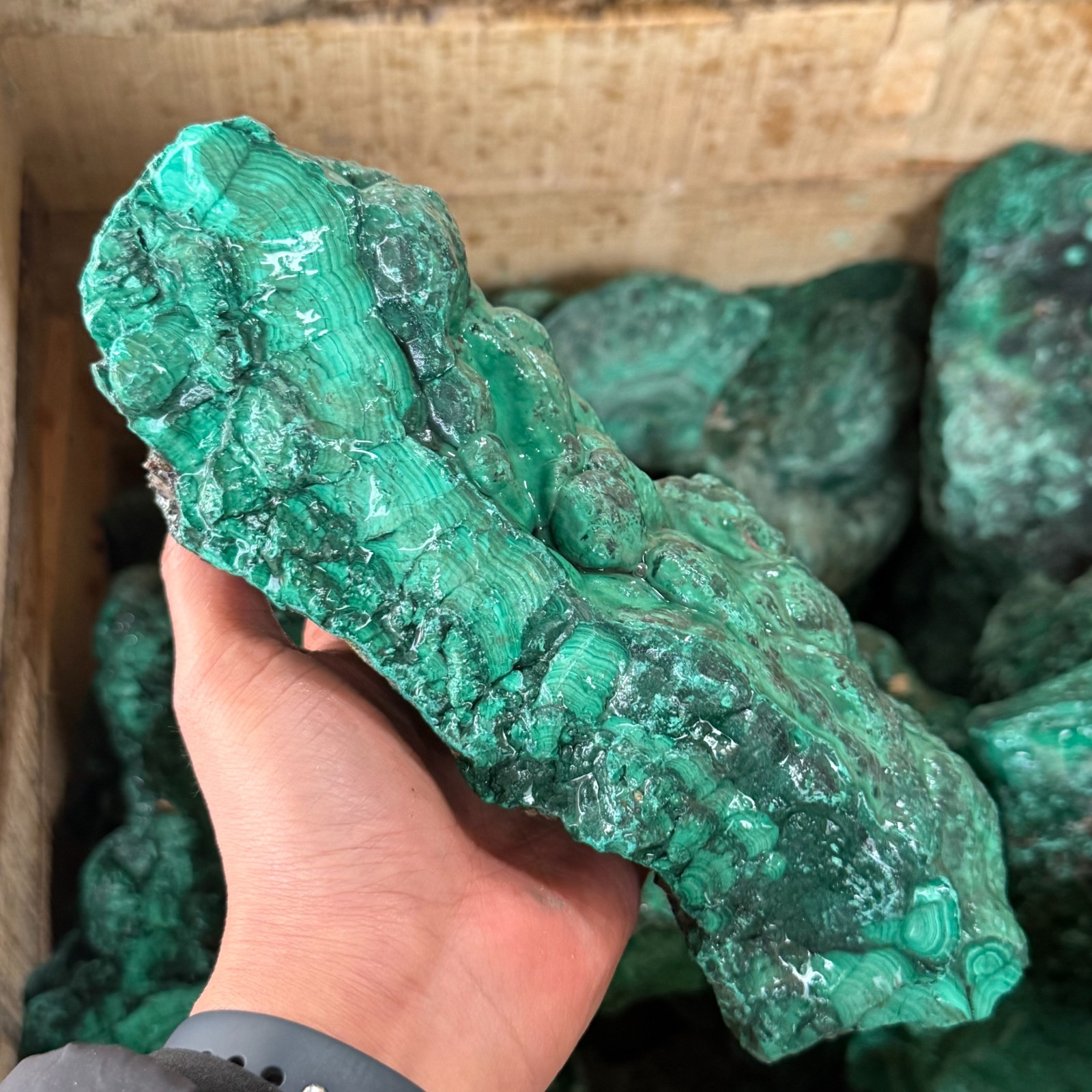 50kg Wholesale Natural High Quality Raw Malachite Rough Crystal Mineral