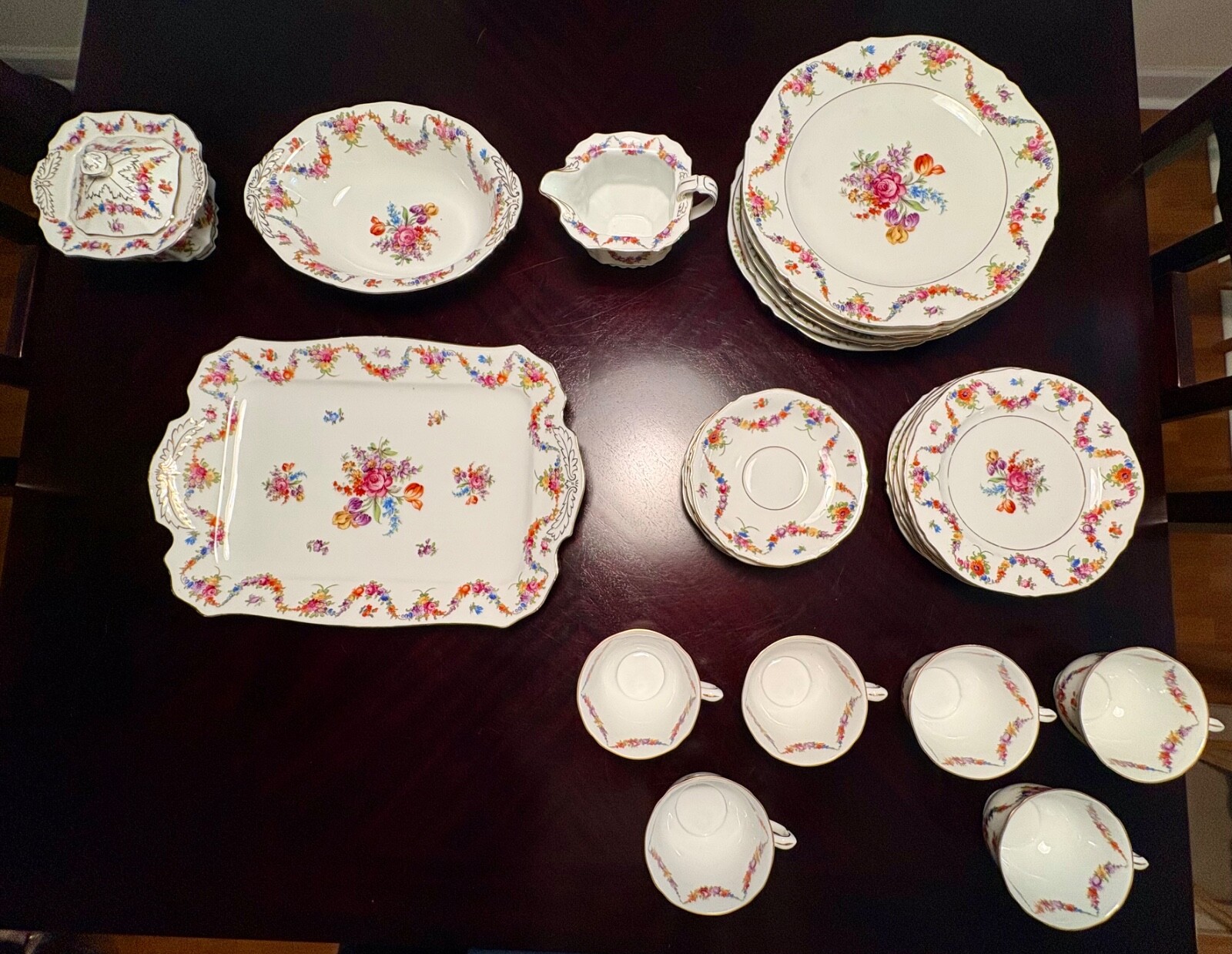 1938 Vintage Epiag Czechoslovakia Bone China Set 1938 Vintage Epiag Czechoslovakia Bone China Set