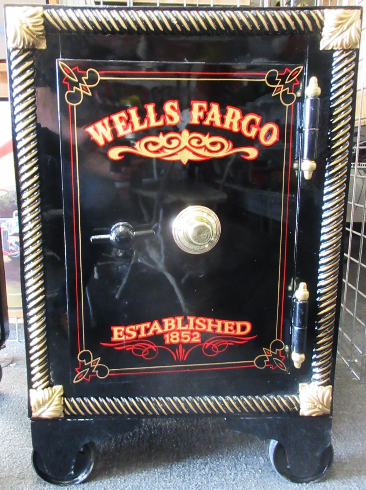 Antique Original Safe Custom Refinished Wells Fargo circa 1890 Antique Original Safe Custom Refinished Wells Fargo circa 1890