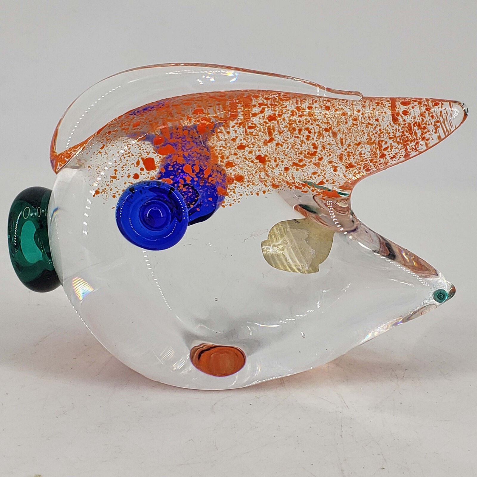 Czech Bohemian Crystal Mid Cenutry Modern MCM style fish figurine paperweight Czech Bohemian Crystal Mid Cenutry Modern MCM style fish figurine paperweight