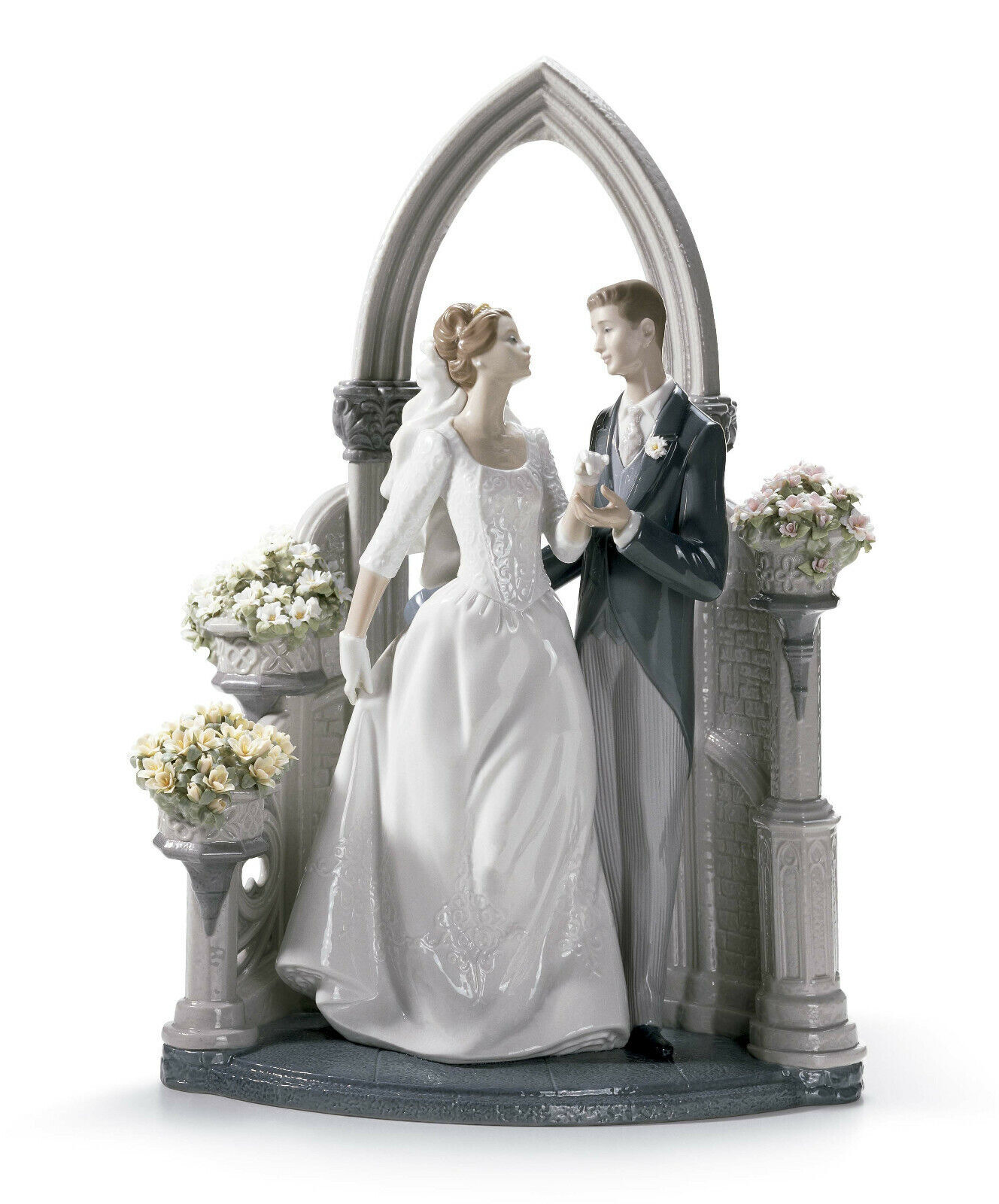 LLADRO A VOW OF LOVE #1869 BRAND NIB BRIDE & GROOM WEDDING LOVE RARE SAVE$$ F/SH LLADRO A VOW OF LOVE #1869 BRAND NIB BRIDE & GROOM WEDDING LOVE RARE SAVE$$ F/SH