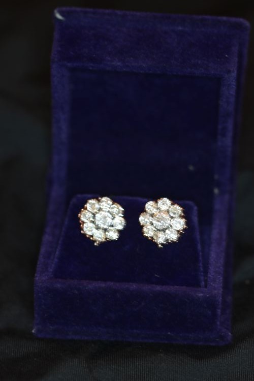 Exquisite Antique Russian Earrings from Late-Victorian Era 1880 -1910