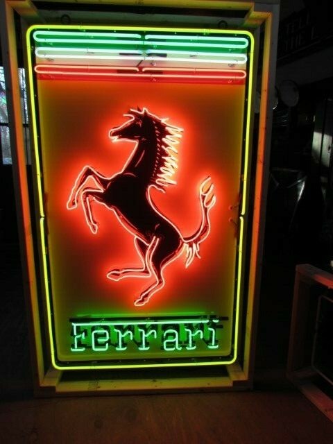 New Ferrari Porcelain Neon Sign 36 New Ferrari Porcelain Neon Sign 36