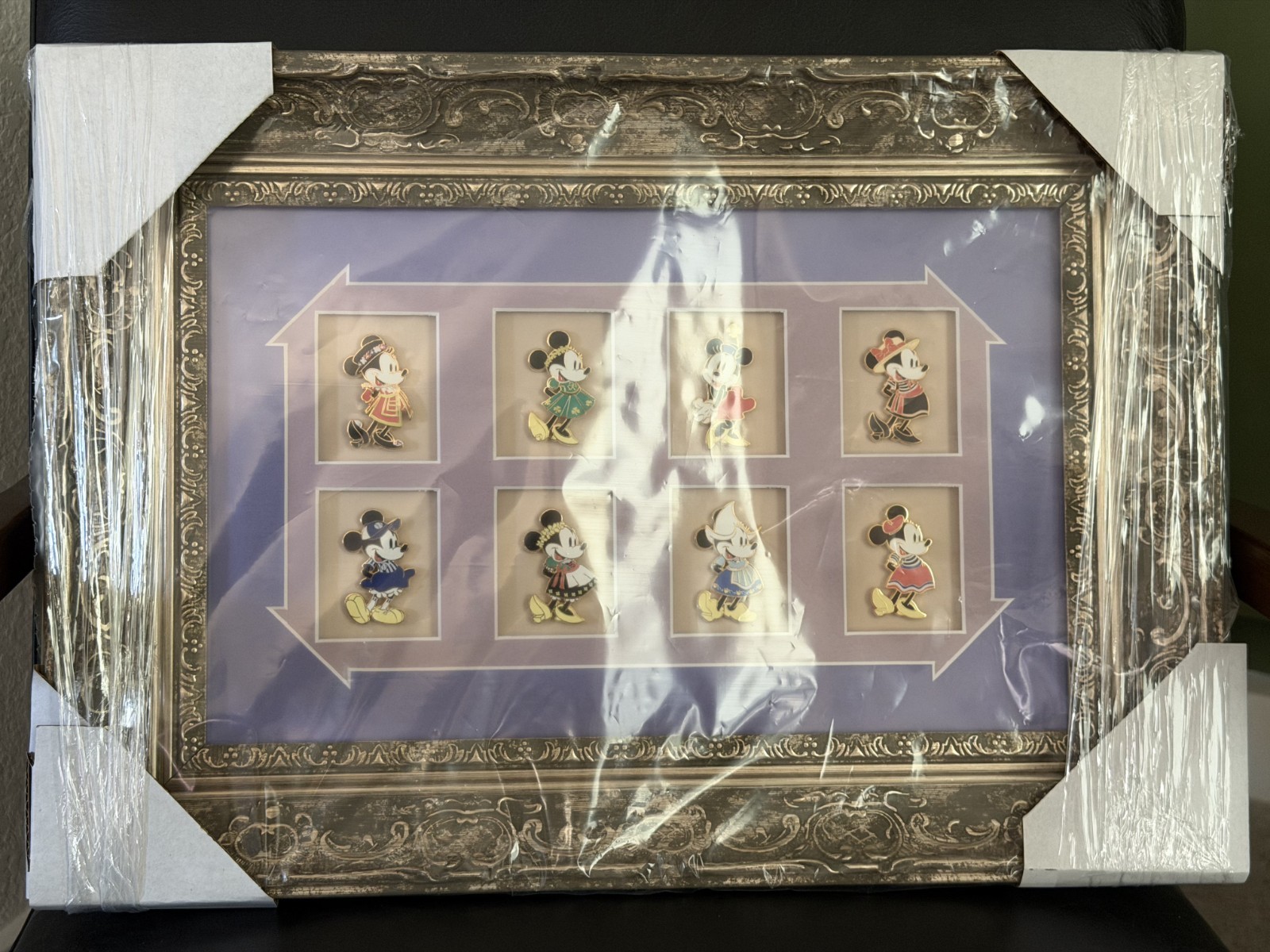 Minnie's City Outfits Framed AP Pin Set (LE3) D23 Ultimate Fan Event Exclusive