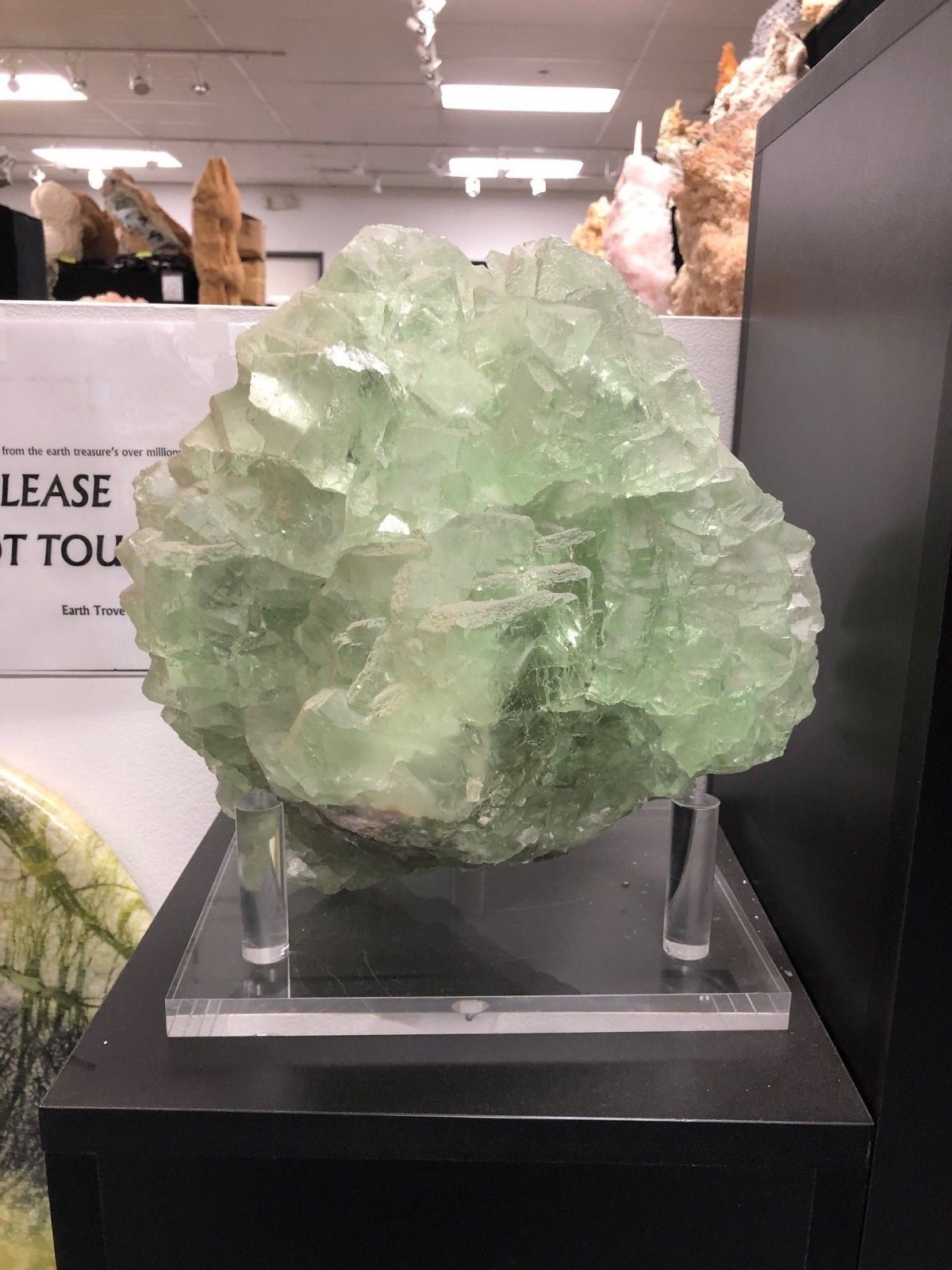 Natural Green Stalagmite Natural Green Stalagmite