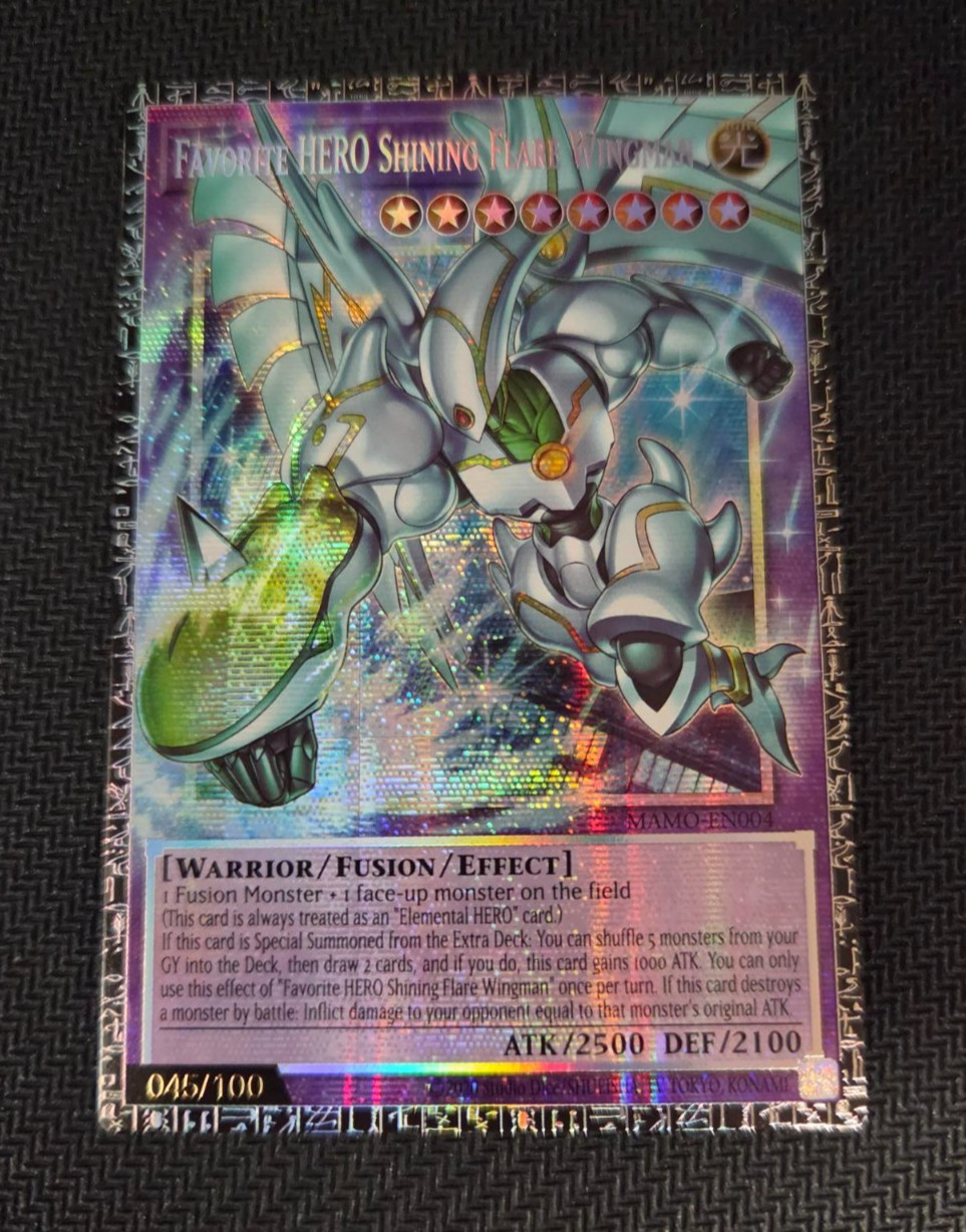 Favorite HERO Shining Flare Wingman GRANDMASTER RARE 045/100