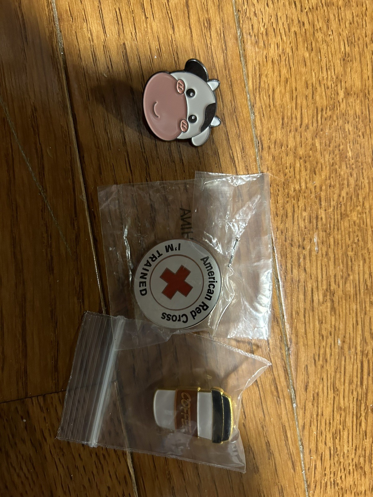 3 pins American Red Cross First Aid CPR Certified Enamel Lapel Pin Cow Coffee 3 pins American Red Cross First Aid CPR Certified Enamel Lapel Pin Cow Coffee
