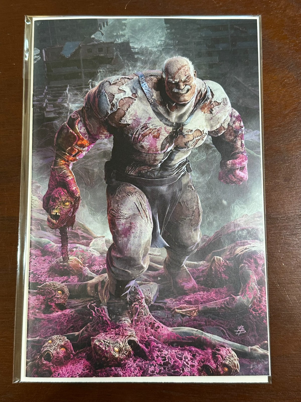 INVINCIBLE BATTLE BEAST #11 SDCC EXCLUSIVE BJORN BARENDS CONQUEST BATTLE DAMAGE