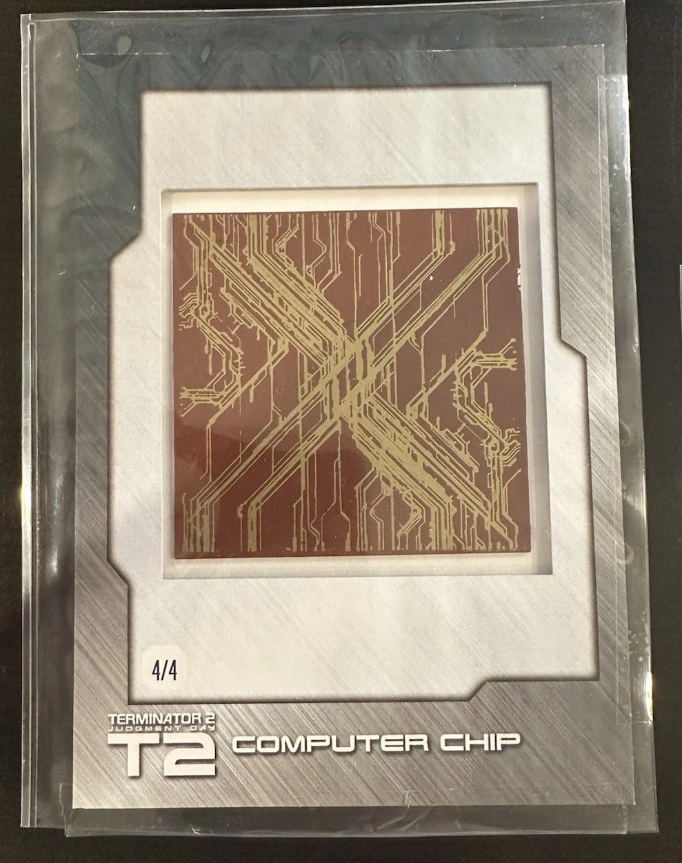2017 Unstoppable Cards Terminator 2 CC1 Computer Chip #4/4 Holy Grail T2 Jumbo 2017 Unstoppable Cards Terminator 2 CC1 Computer Chip #4/4 Holy Grail T2 Jumbo