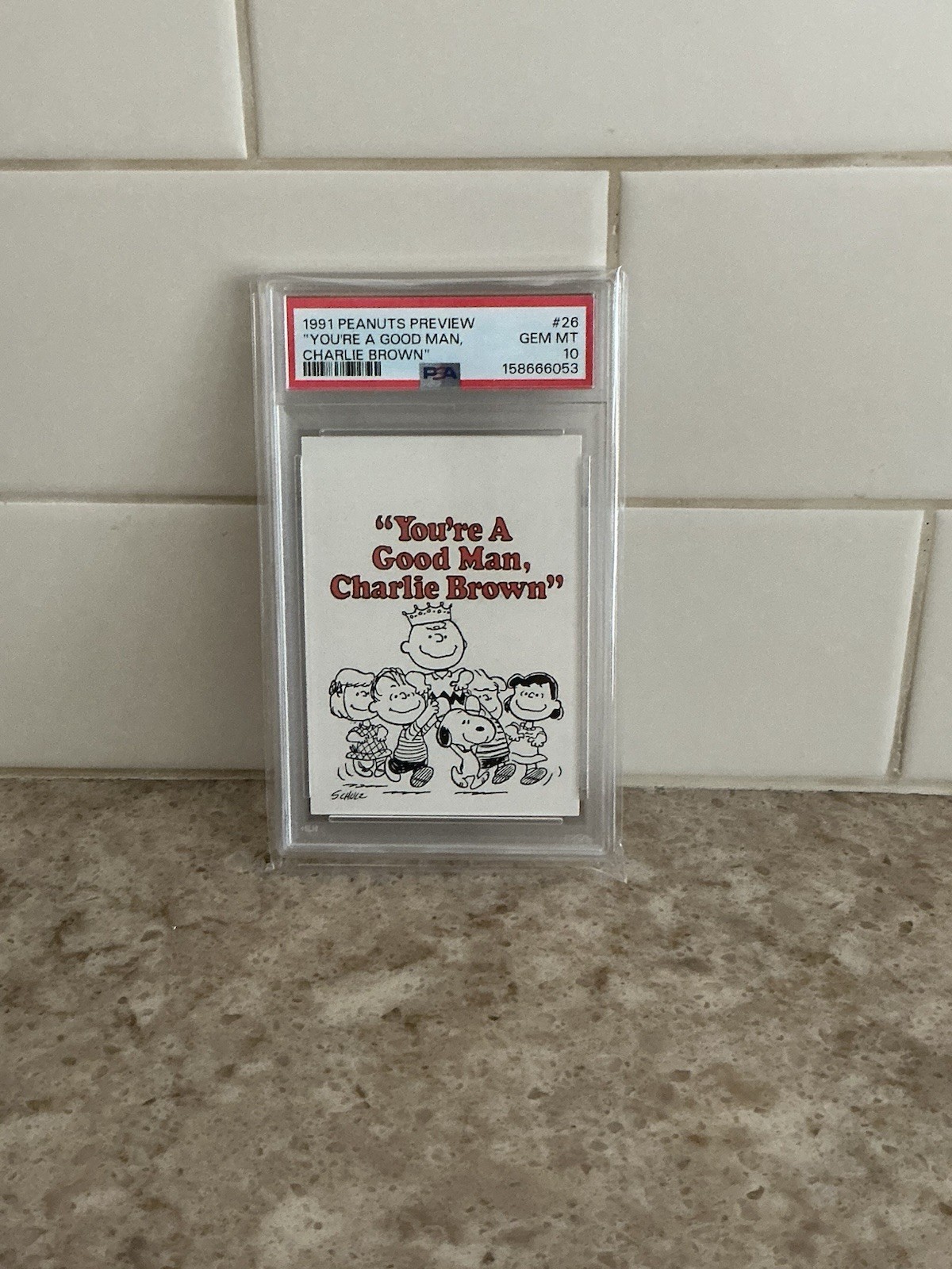 PSA 10 You’re A Good Man, Charlie Brown 1991 Peanuts Preview #26 Charles Schulz PSA 10 You’re A Good Man, Charlie Brown 1991 Peanuts Preview #26 Charles Schulz