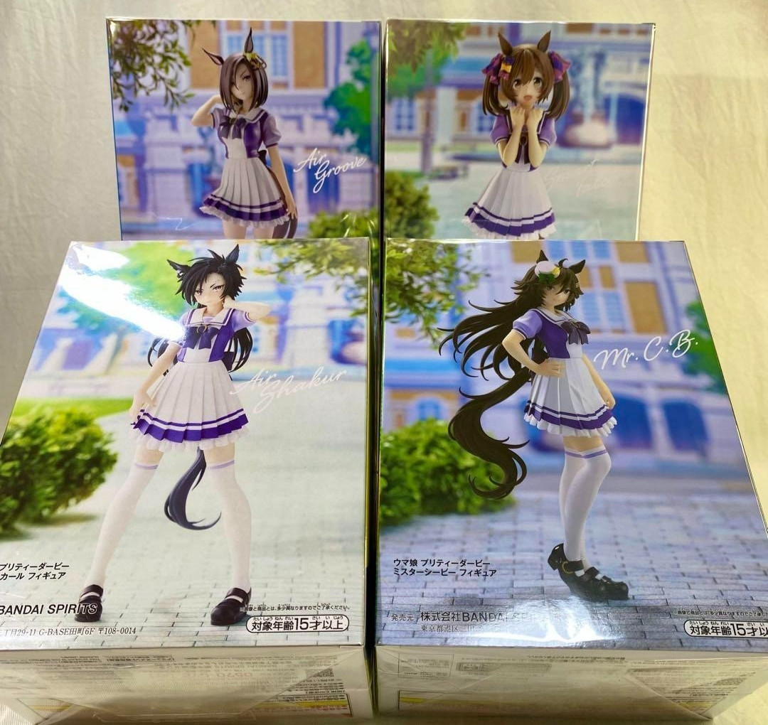 Uma Musume Pretty Derby Air Groove Smart Falcon Air Shakur Mr. C.B. 4set Figure Uma Musume Pretty Derby Air Groove Smart Falcon Air Shakur Mr. C.B. 4set Figure