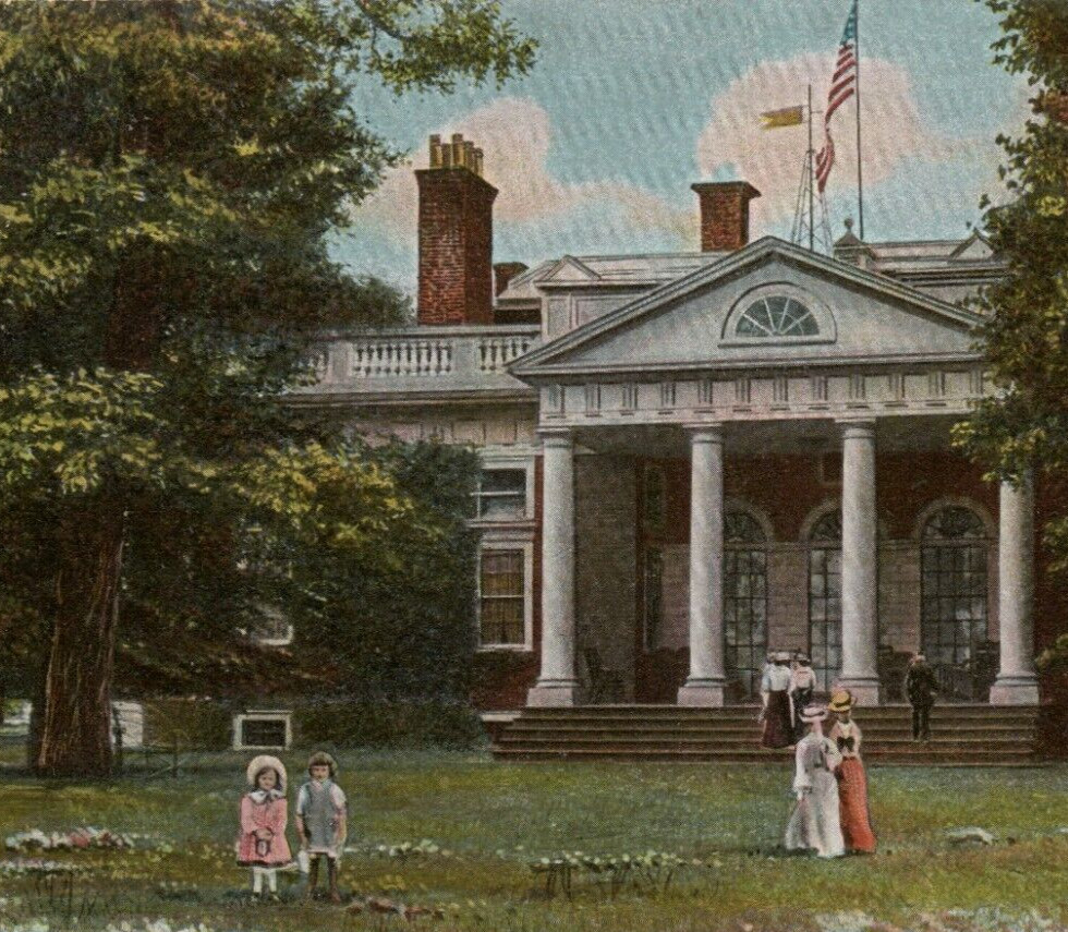 Monticello Virginia Home of T Jefferson Raphael Tuck & Sons 2080 Saxony Postcard Monticello Virginia Home of T Jefferson Raphael Tuck & Sons 2080 Saxony Postcard