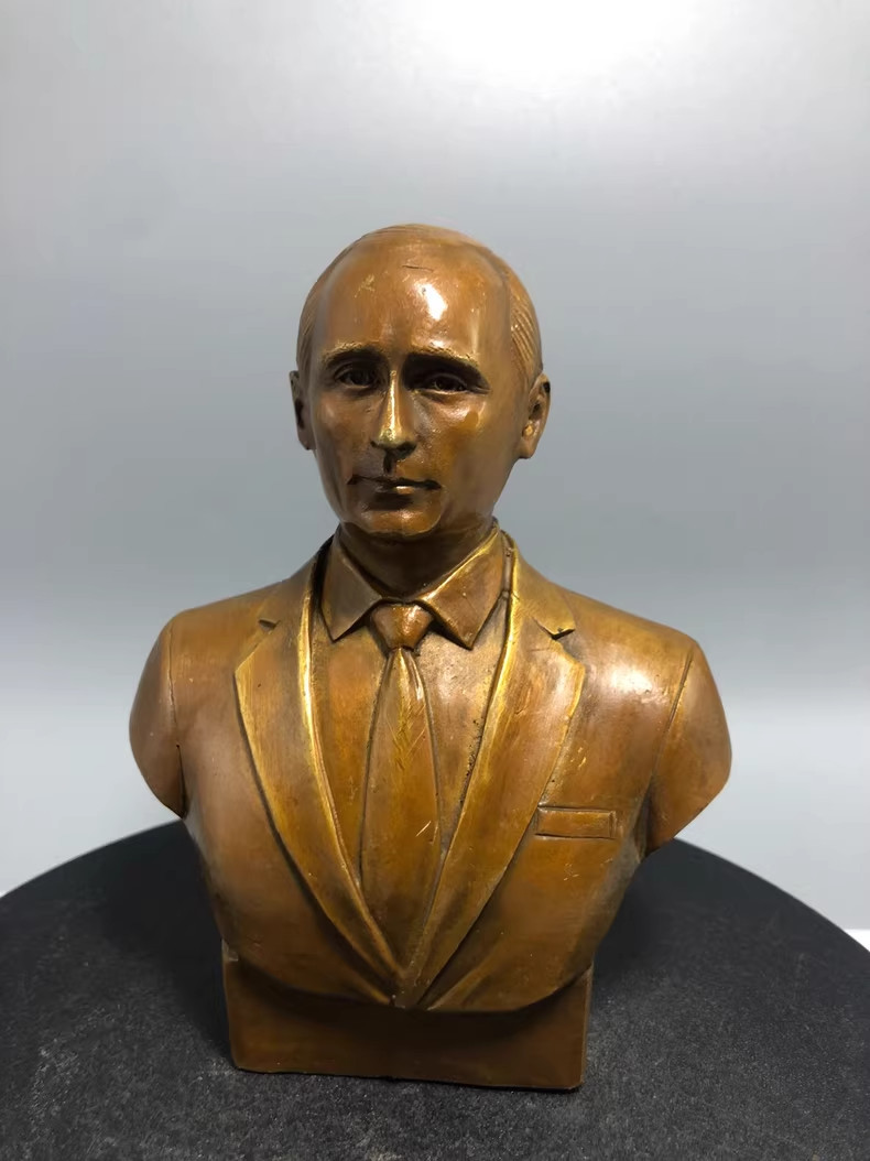 RUSSIA President Vladimir Putin Brass Sculpture Figure Bust Statue RUSSIA President Vladimir Putin Brass Sculpture Figure Bust Statue