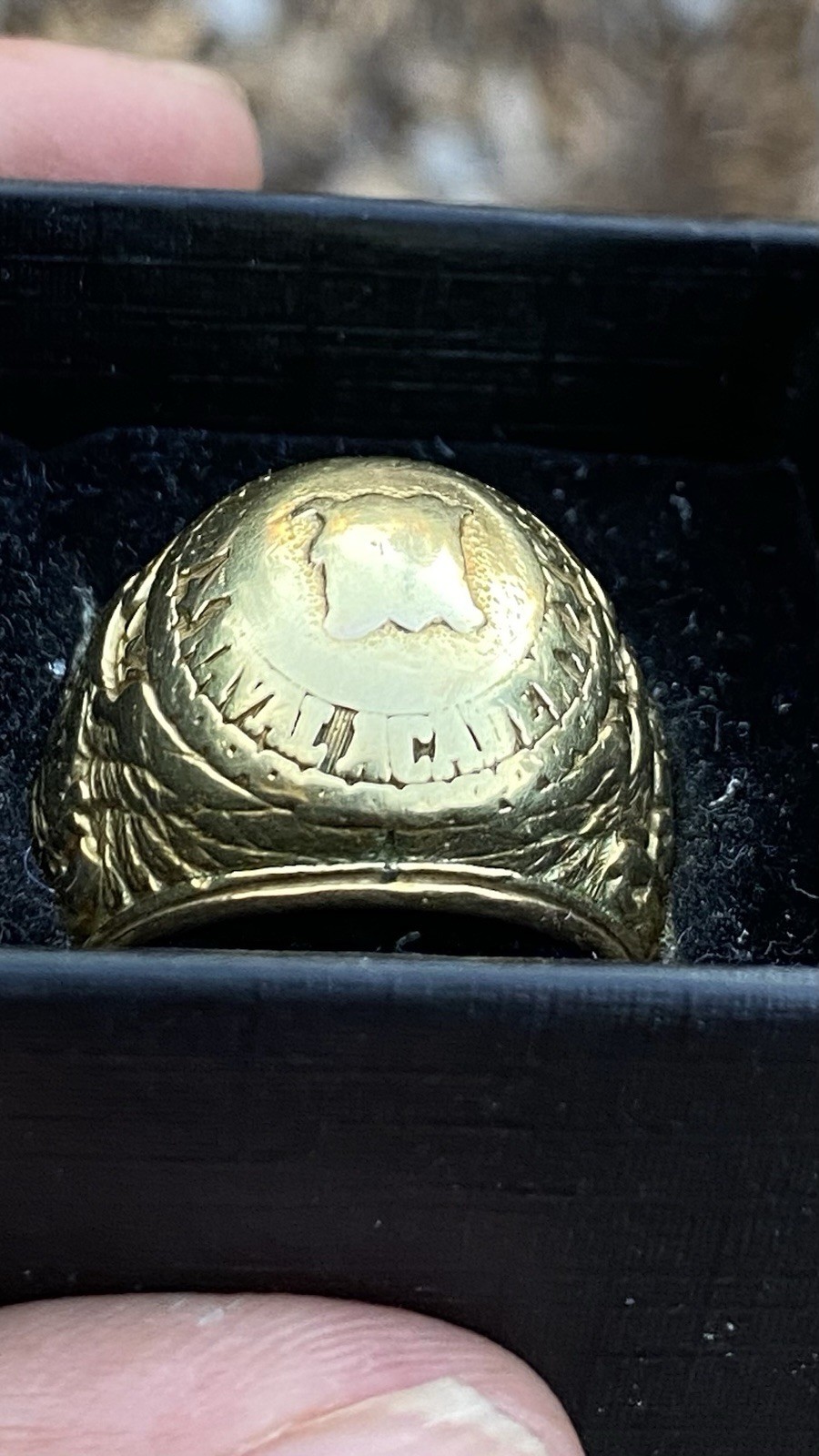 Vintage J.E. Caldwell 14K  Gold U.S. Naval Academy 1959 Class Ring