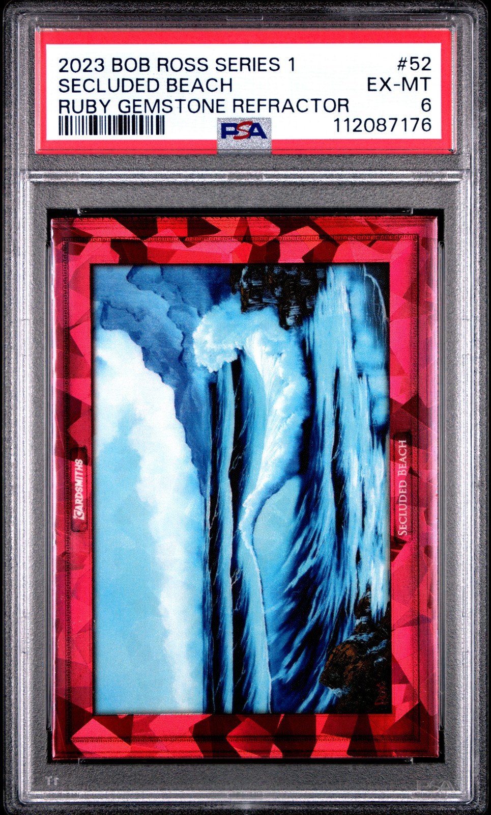2023 CARDSMITHS BOB ROSS SER 1 #52 SECLUDED BEACH 11/25 PSA 6