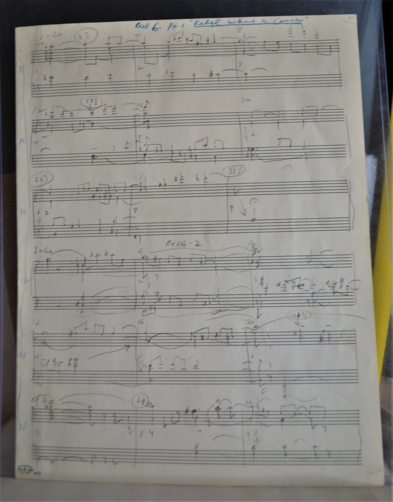 Leonard Rosenman Hand Written Rebel Without a Cause Lyrics , James Dean Leonard Leonard Rosenman Hand Written Rebel Without a Cause Lyrics , James Dean Leonard