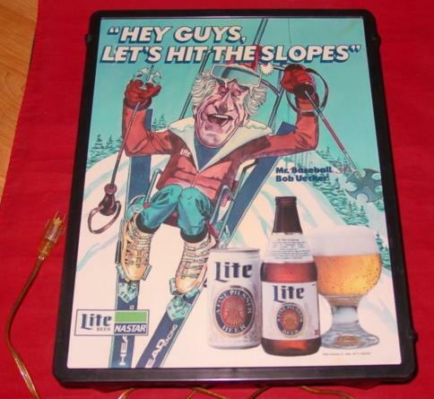RARE Vintage MILLER LITE BEER : BOB UECKER RARE Vintage MILLER LITE BEER : BOB UECKER