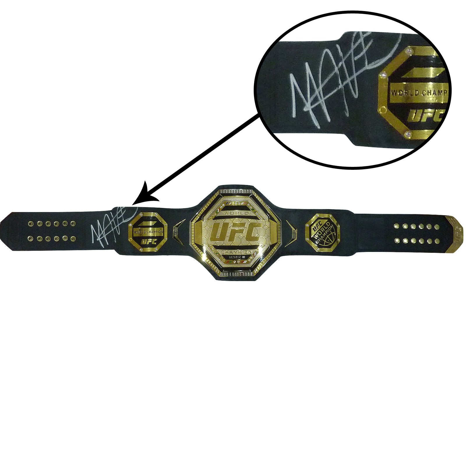 Khabib Nurmagomedov Autographed UFC Legacy MMA World Champion Belt - JSA Khabib Nurmagomedov Autographed UFC Legacy MMA World Champion Belt - JSA