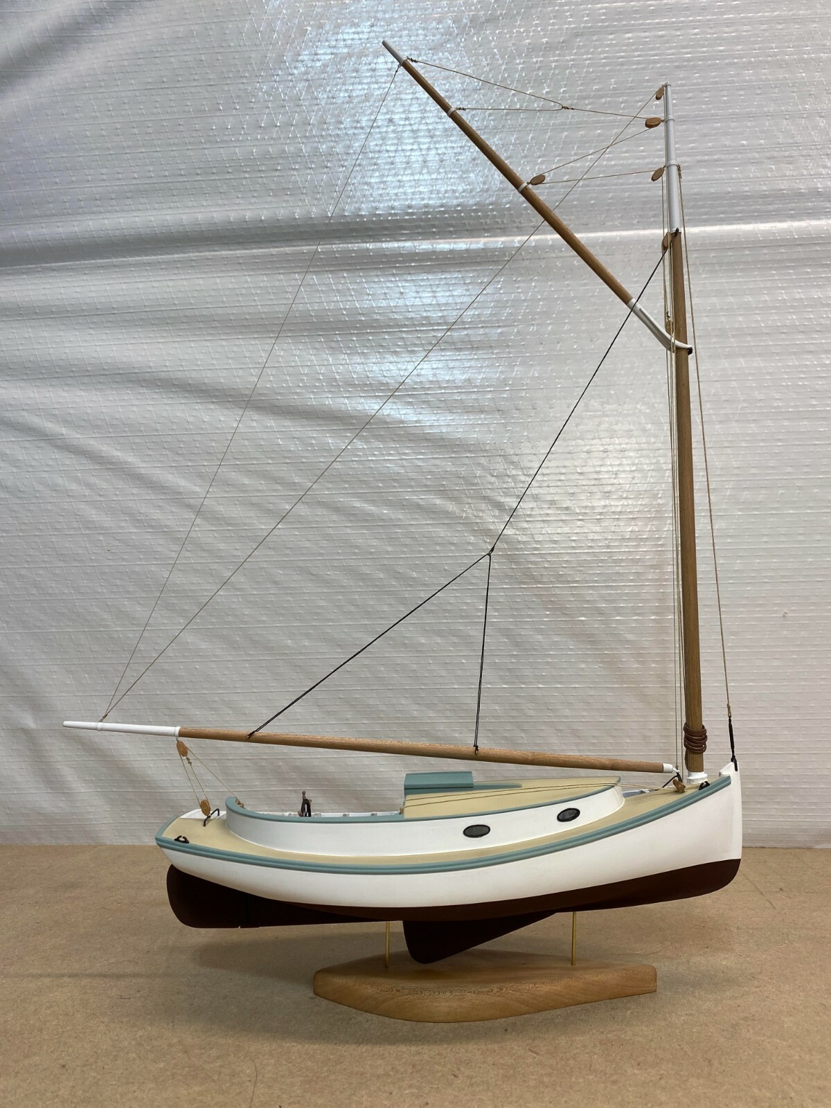 Scratch-Built Museum Quality Cape Cod Catboat Cutaway Model Scratch-Built Museum Quality Cape Cod Catboat Cutaway Model