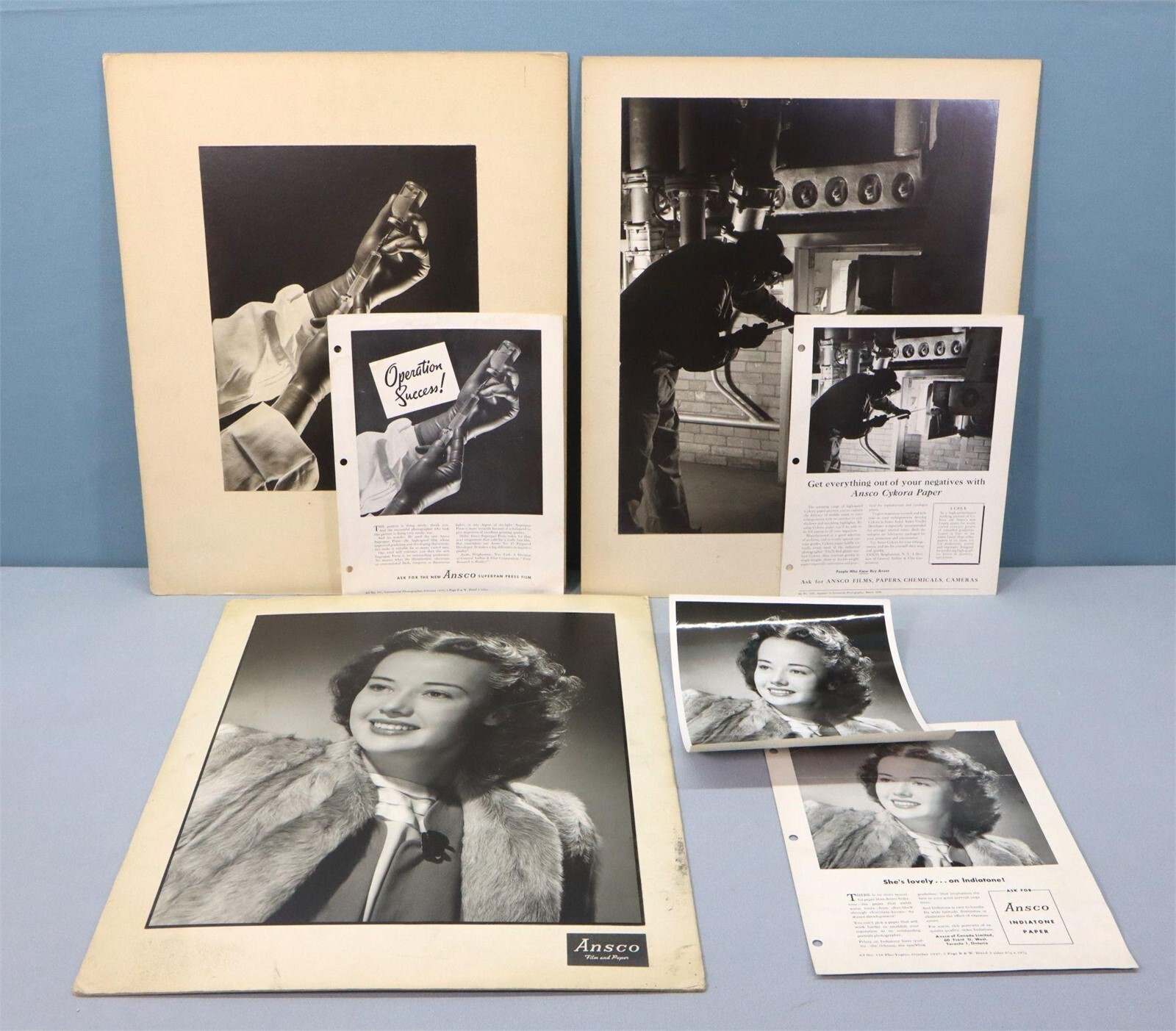 ANSCO Photographer Bill Whitaker- HUGE Orig Photo Archive Lg Format 1940s Signed ANSCO Photographer Bill Whitaker- HUGE Orig Photo Archive Lg Format 1940s Signed