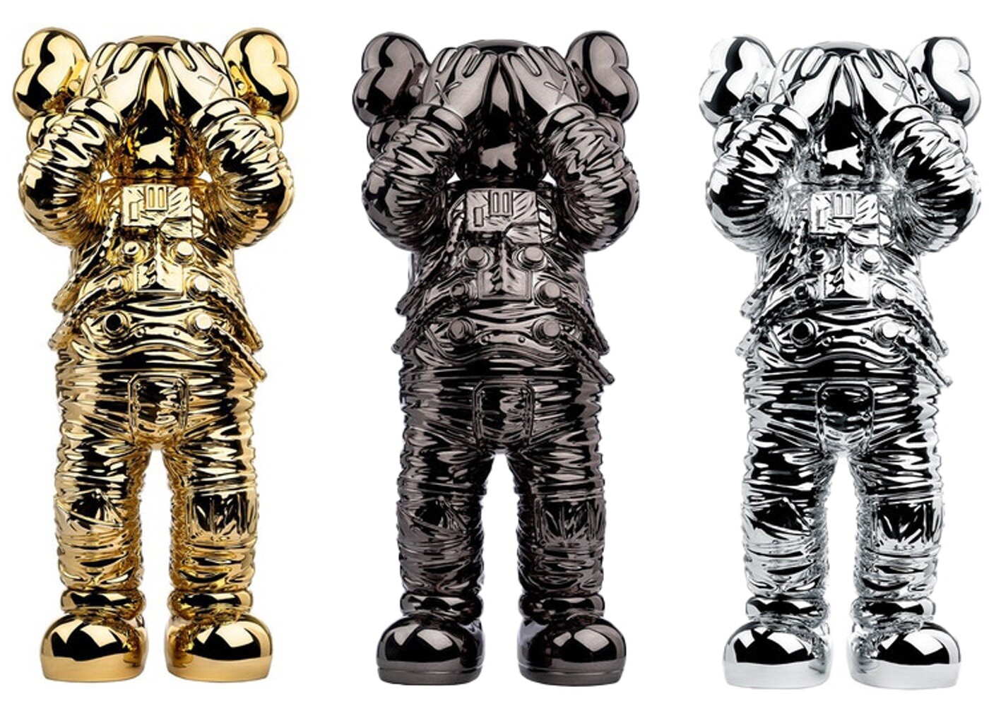 KAWS Holiday Space Figure Gold/Black/Silver Set In Hand Ready To ship KAWS Holiday Space Figure Gold/Black/Silver Set In Hand Ready To ship
