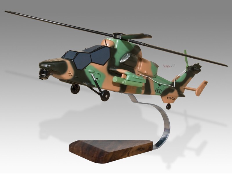 Australian Aerospace EC-665 Tiger ARH Australian Army Wood Helicopter Model Australian Aerospace EC-665 Tiger ARH Australian Army Wood Helicopter Model