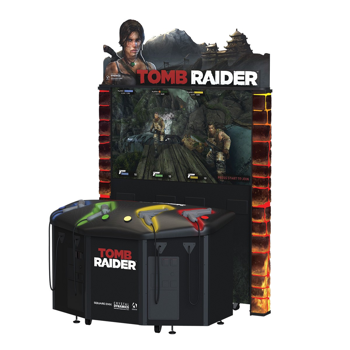 Tomb Raider Arcade Gun Game - 65 Inch - 4 Player Tomb Raider Arcade Gun Game - 65 Inch - 4 Player
