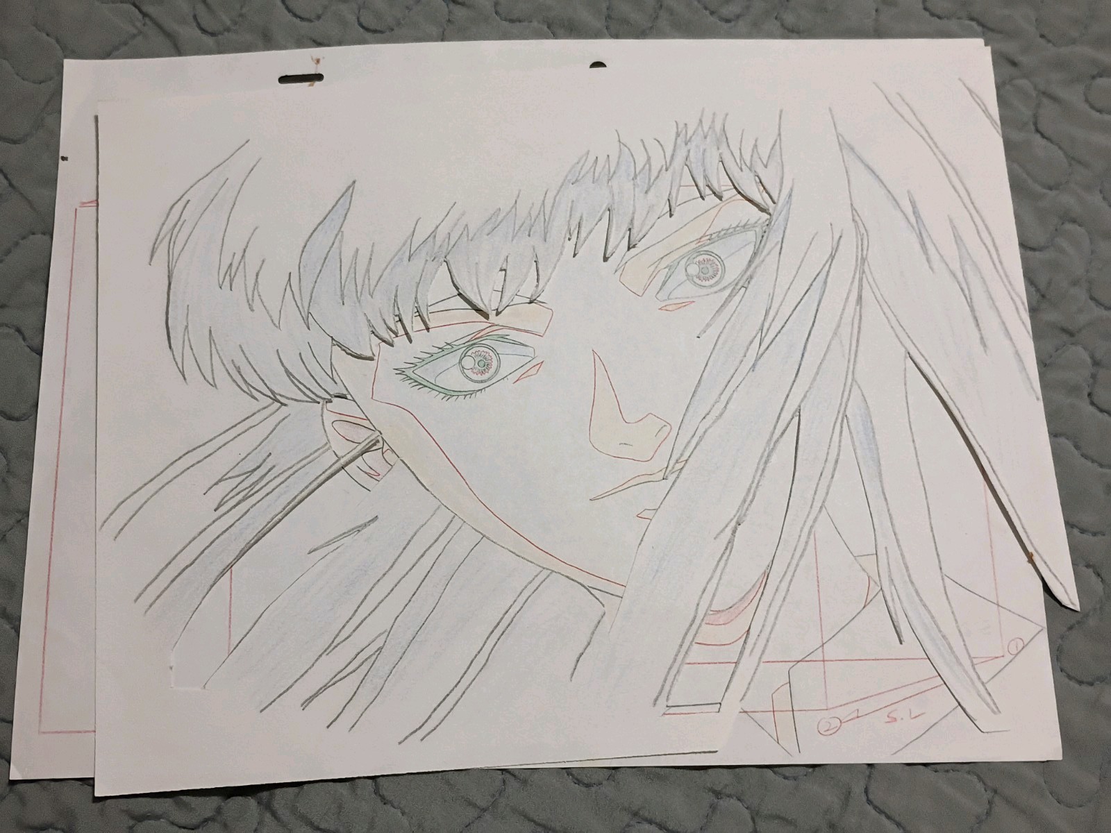 Griffith Berserk 1997 Production Drawing Douga Genga Not Animation Cel Art