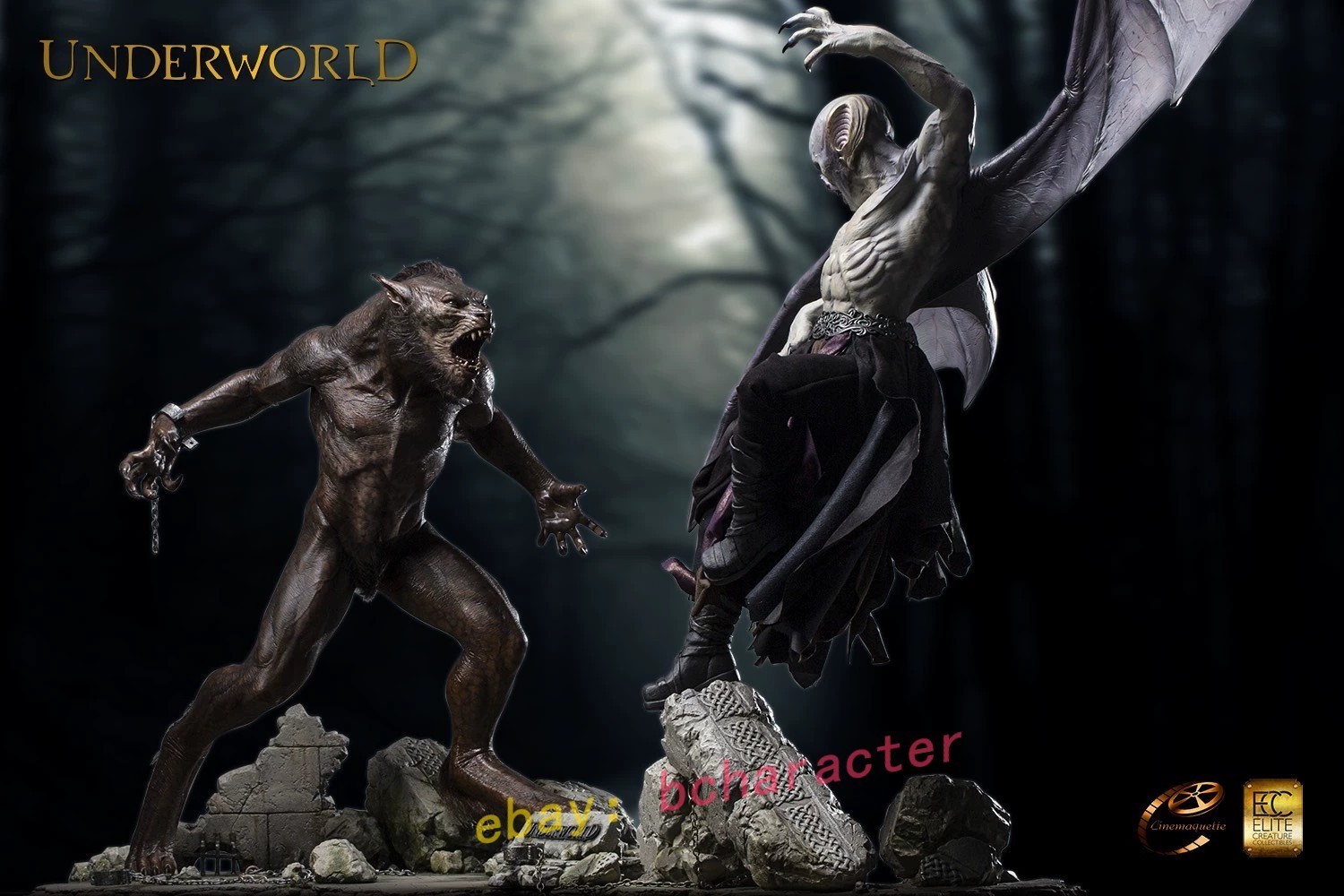 ECC Cinemaquette 1/3 Marcus VS Werewolf Collectible Statue Model Set