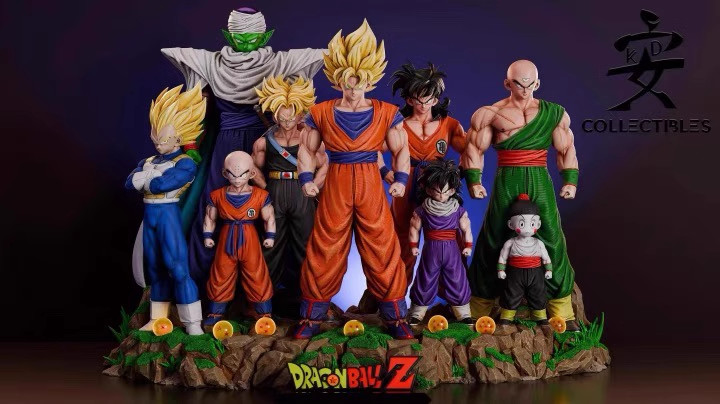 KD Studio Dragon Ball Fighters 9 Person Team GOKU Trunks 1/4 Resin Statue Stock