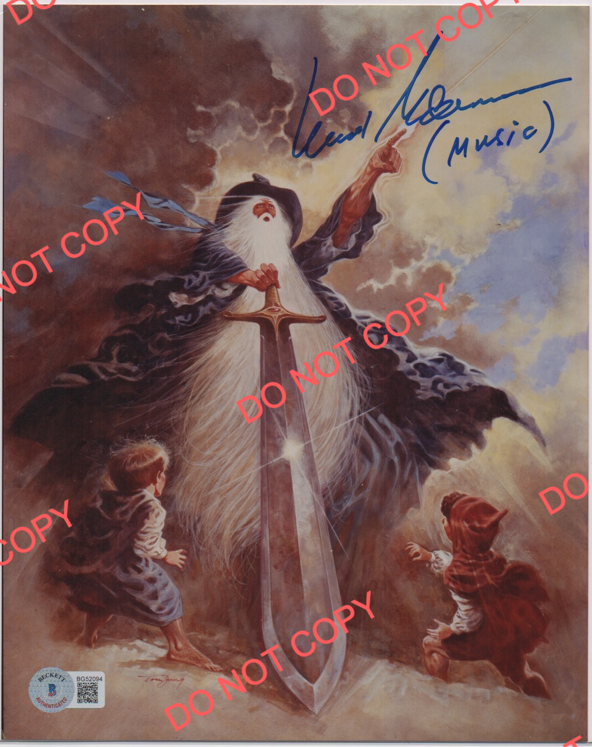 LEONARD ROSENMAN signed LORD OF THE RINGS 8x10 photo AUTOGRAPH auto BECKETT BAS
