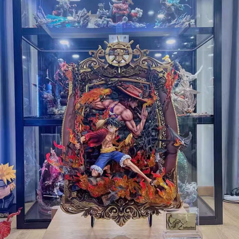 JIMEI Place One Piece Ace Sabo Luffy Resin Model Collection In Stock Hot Frame JIMEI Place One Piece Ace Sabo Luffy Resin Model Collection In Stock Hot Frame